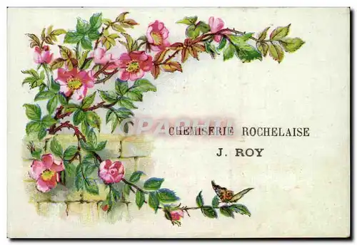 Chromo Chemiserie Rochelaise J Roy La rochelle Fleurs