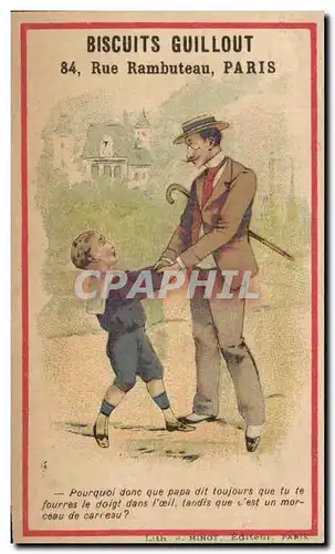Chromo Biscuits Guillout rue Rambuteau Paris