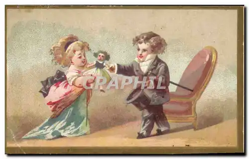 Chromo Pontvert Rue du palais la Rochelle Maison du Petit Saint Thomas Enfants