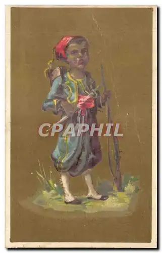 Chromo Ponvert La Rochelle Tirailleur senegalais Militaria