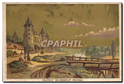 Chromo A la Grace de Dieu La Rochelle Rue du Palais Chateau de Josselin Morbihan