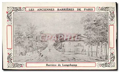 Image Les anciennes barrieres de paris Barriere de Longchamp