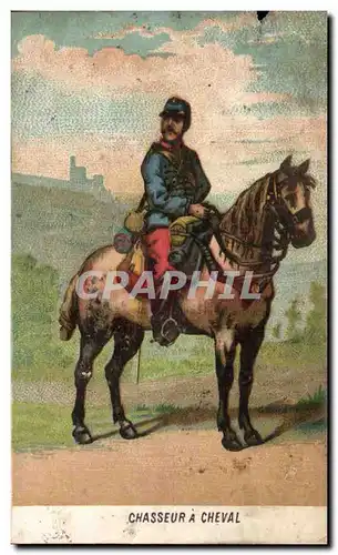 Chromo Chasseur a cheval Militaria