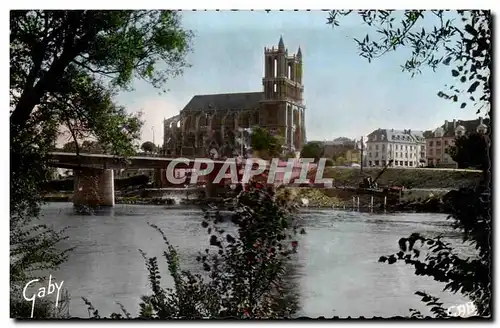 Cartes postales Mantes Seine et Oise La Seine et la Cathedrale