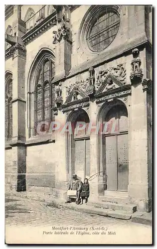 Cartes postales Montford L&#39Amaury Porte laterale de l&#39Eglise cote du Midi