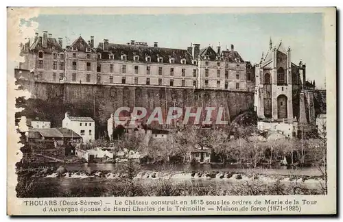 Ansichtskarte AK Thouars Le Chateau Construit sous les ordes de Marie de la Tour