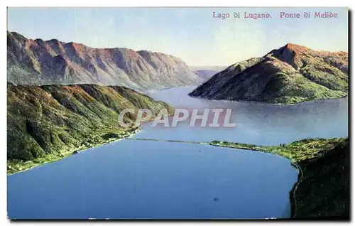 Cartes postales Lago di Lungano Ponte Di Melide