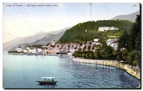 Cartes postales Lago di Como Bellagio Veduto Della Riva