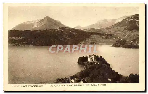 Cartes postales Lac D&#39Annecy Le Chateau De Duingt Et Talloires