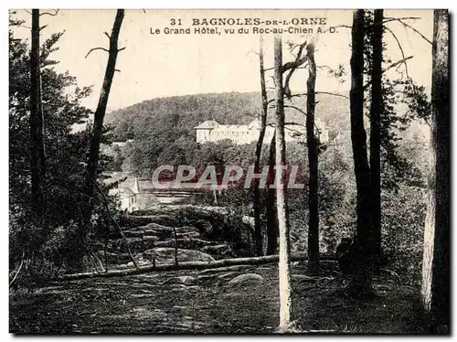 Cartes postales Bagnoles De L&#39Orne Le Grand Hotel Vu Du Roc au Chien