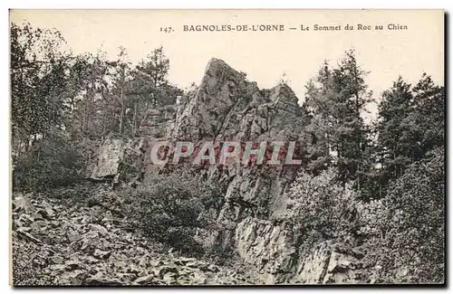 Cartes postales Bagnoles De L'Orne Le Sommet du roc au Chien