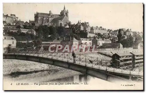 Cartes postales Le Mans Vue Generale Prise du Quai Ledru Rollin