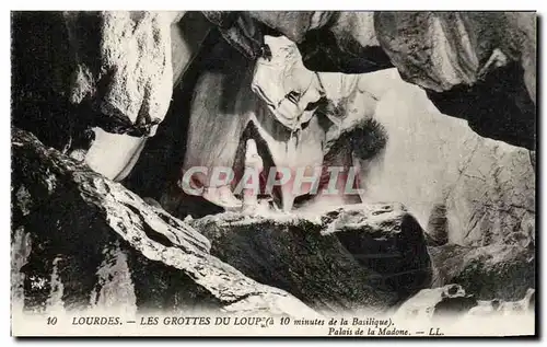 Cartes postales Lourdes Les Grottes du Loup Palais de la Madone