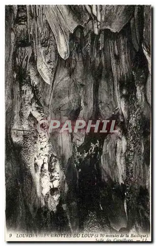 Cartes postales Lourdes Les Grottes du Loup Salle des coquillages