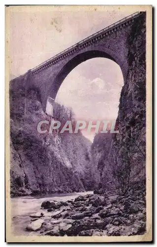 Ansichtskarte AK Les Pyrenees Saint Sauveur Le pont Napoleon