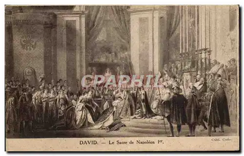 Ansichtskarte AK David Le Sacre de Napoleon 1er