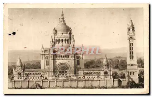 Cartes postales La Basilique De Lisieux Vue Generale du Projet