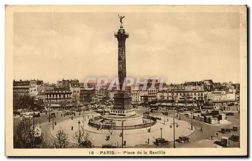 Cartes postales Paris Place de la Bastillie