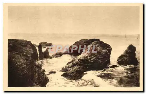 Ansichtskarte AK Sion Sur L&#39Ocean La Cote Sauvage au Chaos