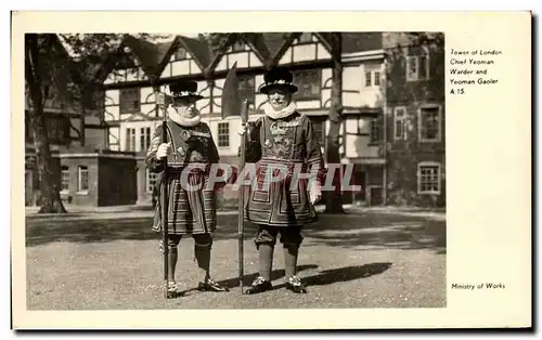 Cartes postales Tower of London Chief Yeoman