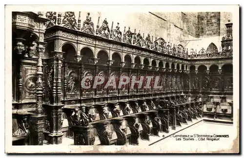 Cartes postales moderne Cathedrale de St Bertrand de Comminges Les stalles Cote religieux