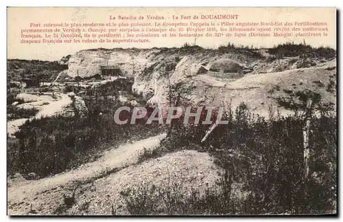 Ansichtskarte AK La Bataille de Verdun Le Fort de Douaumont Militaria
