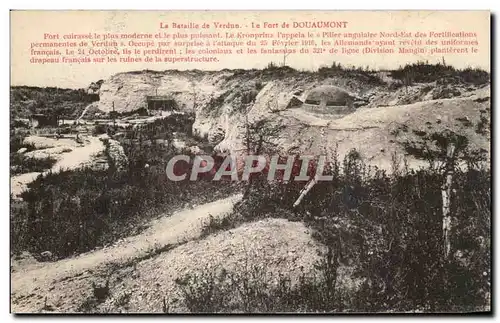 Cartes postales La Bataille de Verdun Le Fort de Douaumont Militaria