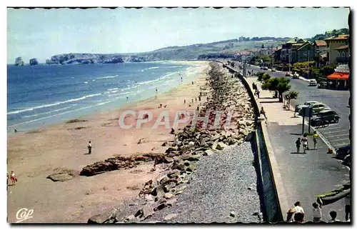 Moderne Karte Hendaye La Plage Vers les 2 jumeaux