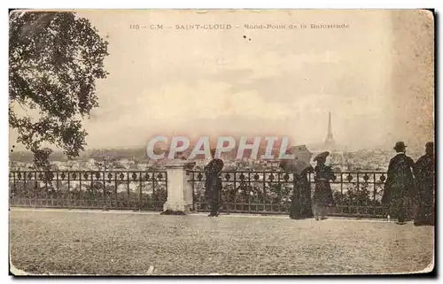 Ansichtskarte AK Saint Cloud Rond Point de la Balustrade Tour Eiffel