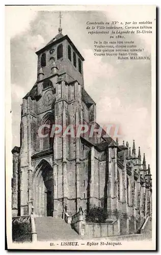 Cartes postales Lisieux Eglise Saint Jacques