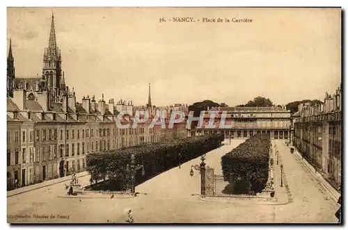 Cartes postales Nancy Place de la Carriere