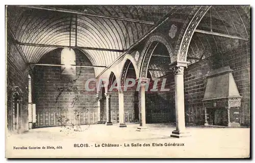 Cartes postales Blois Le Chateau La Salle des Etats Generaux