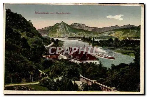 Cartes postales Rolandseck mit Drachenfels