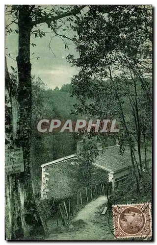 Cartes postales Foret De Mervent Grotte du Pere Montfort Senier de Pierre Brune