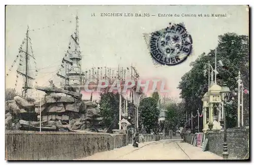 Cartes postales Enghien Les Bains Entree du Casino et au Kursal