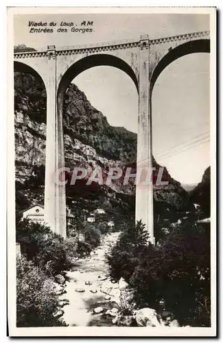 Cartes postales Viaduc du Loup entrees des Gorges