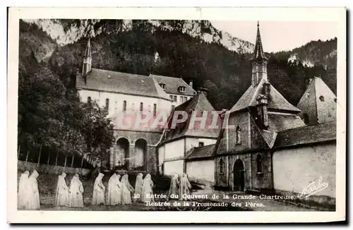 Cartes postales Entree du couvent de la Grande Chartreuse Rentree de la promenade des peres