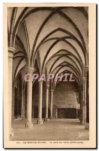 Cartes postales Le Mont St Michel La Salle des Hotes