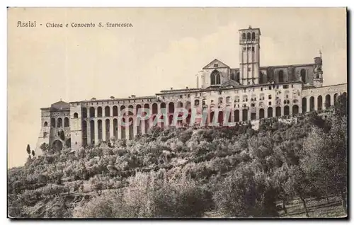 Cartes postales Assisi chiesa Convento S Francesco