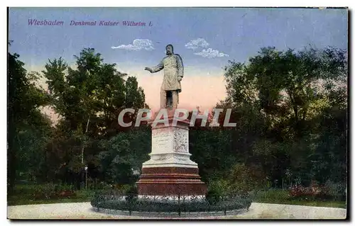 Cartes postales Wlesbaden Denkmal Kalser Wilhem I