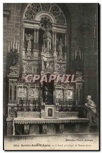 Cartes postales Sainte Anne d'Auray L'Autel privilegie de Sainte Anne