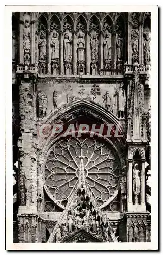 Cartes postales Reims Facade de la Cathedrale