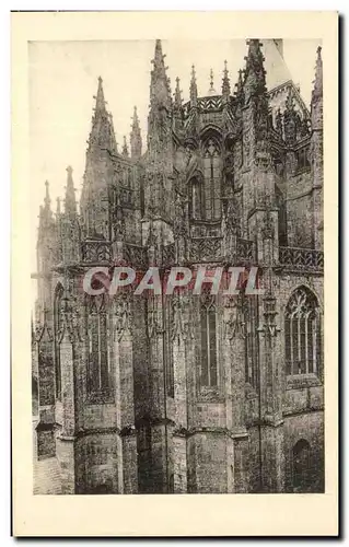 Cartes postales Abbaye Du Mont Saint Michel Chevet de l'Eglise Abbatiale