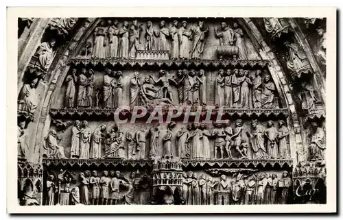 Cartes postales Reims Cathedrale Tympan du Portail Nord