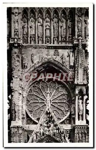 Cartes postales Reims Facade de la Cathedrale