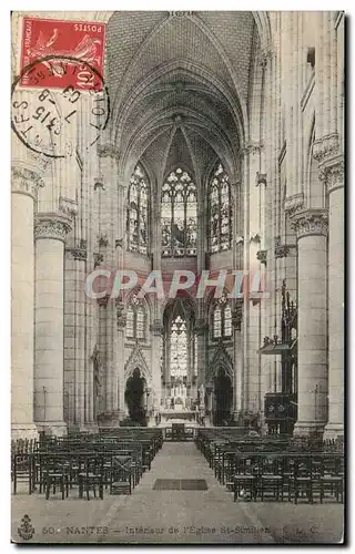 Ansichtskarte AK Nantes Interieur de L&#39Eglise St Similien