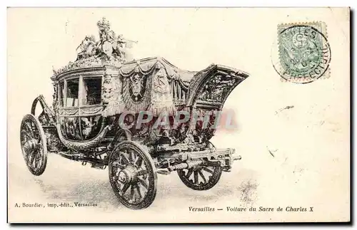 Cartes postales Versailles Voiture du Sacre De Charles X