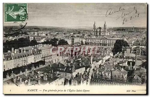 Ansichtskarte AK Nancy Vue Generale Prise de l&#39Eglise Saint Epvre