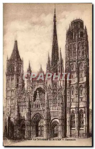 Cartes postales La Cathedrale de Rouen Ensemble