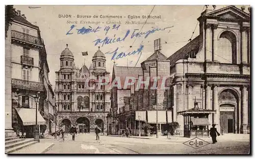 Cartes postales Dijon Bourse de Commerce Eglise St Michel